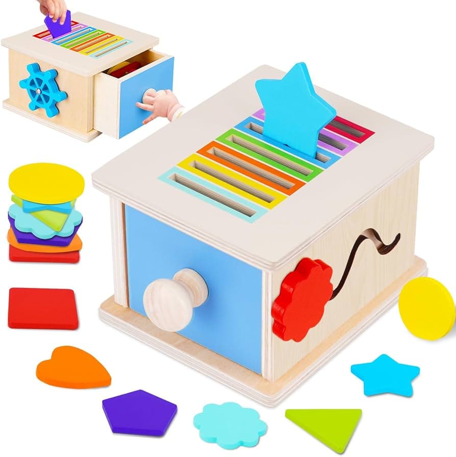 Montessori Toy from 1 2 Years, Sorting Game, Plug-in Game, Fine Motor Skills