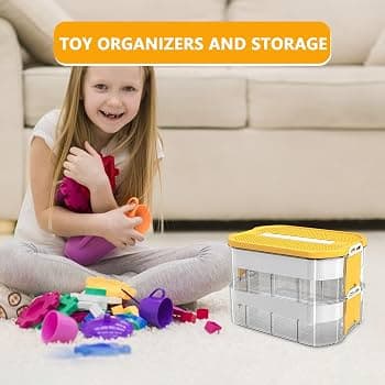 Firulab Toy Storage Bin for Leg o, Stackable Toy Organiser ...