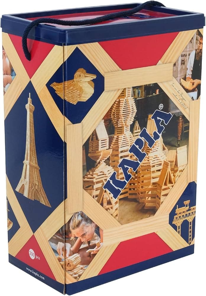 KAPLA The Traditional Box of 200 Natural Wooden Plates