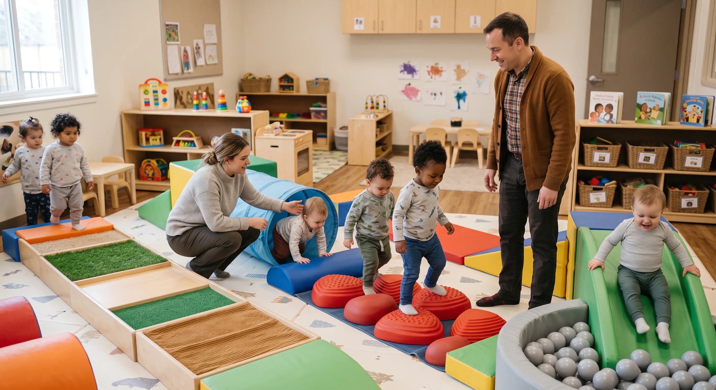 Sensory Indoor Obstacle Course for Toddlers