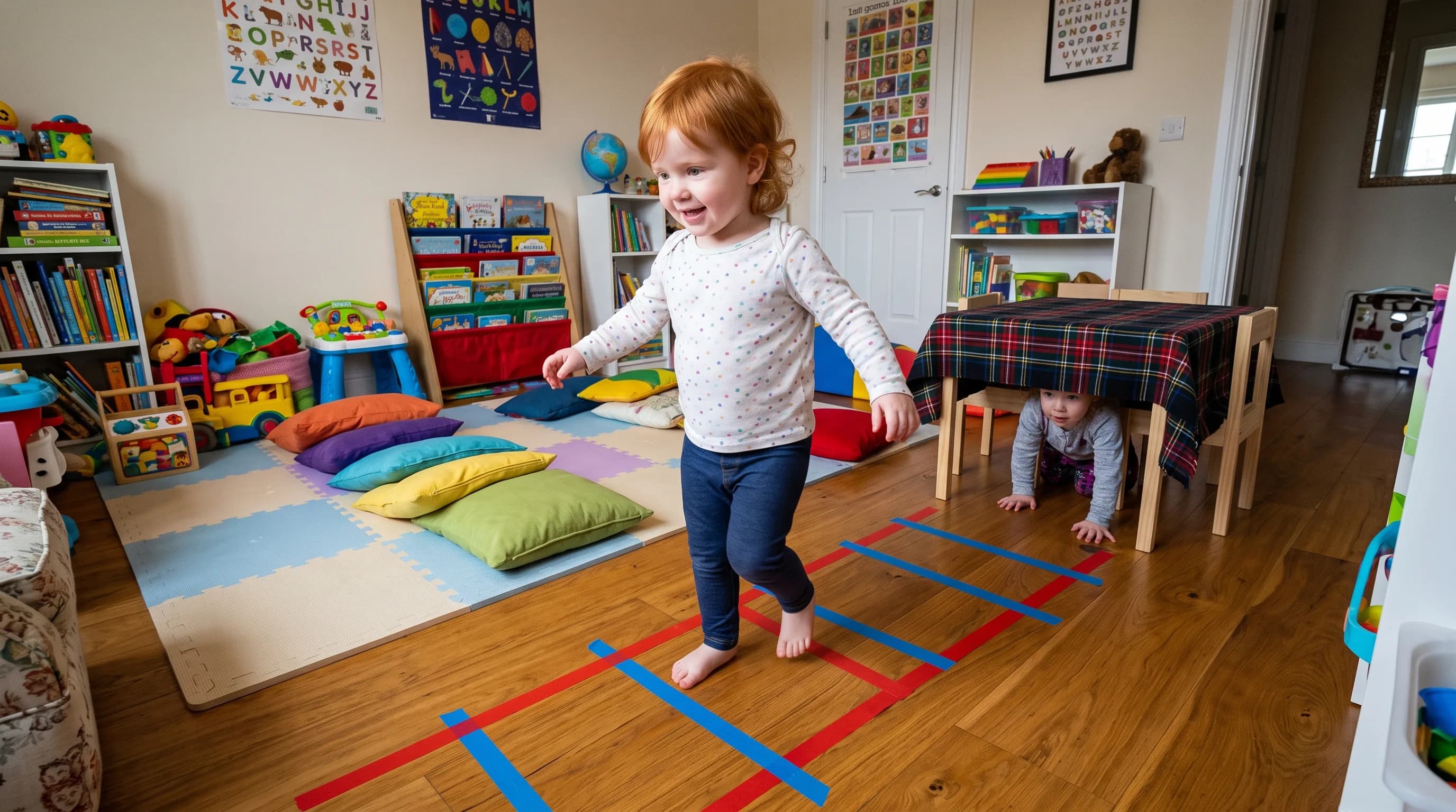 Indoor Sensory Obstacle Course for Toddlers